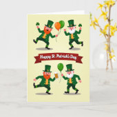 Glück St. Patricks Tag Karte für Ehemann (Gelbe Blume)