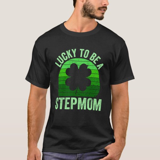 Glück, Stepmutter Leprechaun Kleeblatt St Patrick T-Shirt (Vorderseite)