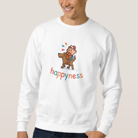 Glück Sweatshirt (Vorderseite)