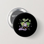Glück und Botox Lustiger Shamrock-Nurse-Injector-S Button (Vorne & Hinten)