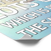 Glück und Bücher Poster (Ecke)