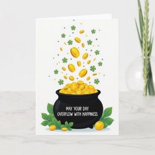 Glück und Freude St. Patricks Karte