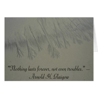 "Glück und Glas, wie leicht das bricht, nicht