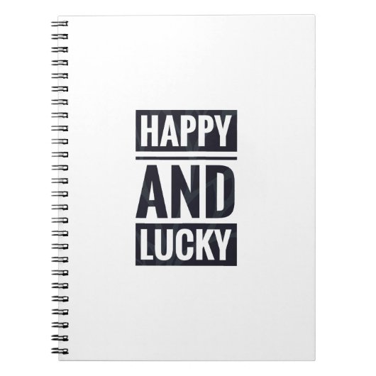 Glück und Glück Notizblock (Vorderseite)