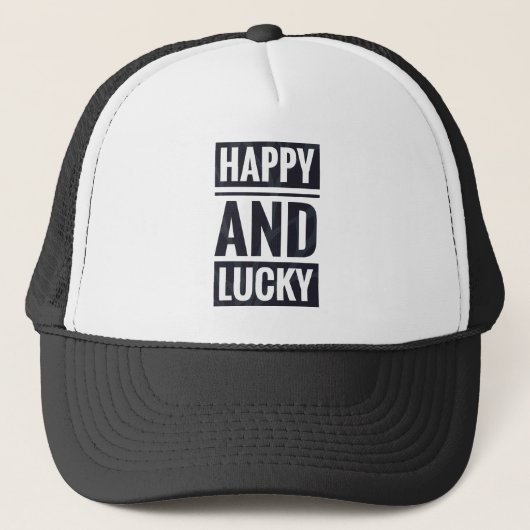 Glück und Glück Truckerkappe (Vorderseite)