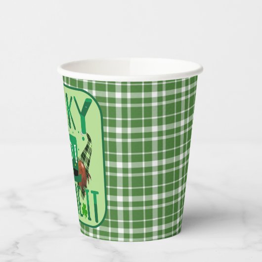 Glück und ich machen es St. Patricks Day Party Pappbecher (Links)