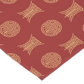 Glück und Langlebigkeit Kurzer Tischläufer (Ecke)