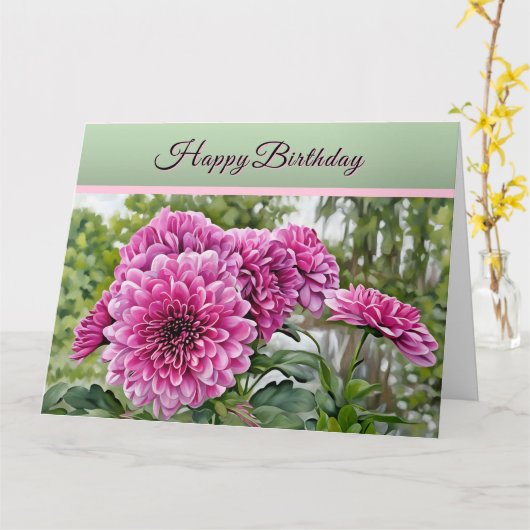 Glück und Liebe - Geburtskarte Karte (Gelbe Blume)