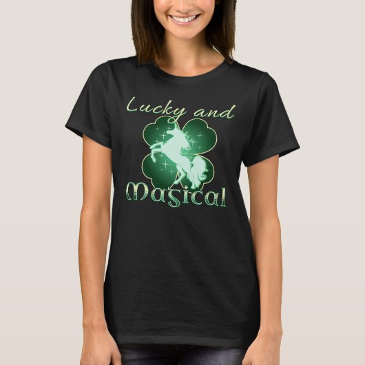 Glück und magische Klee T-Shirt (Vorderseite)