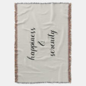 Glück und Ruhe Gemütlich Decke (Vorderseite Vertikal)