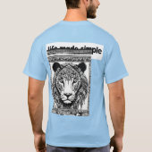 Glück und Ruhe in der Wintersaison T-Shirt (Rückseite)