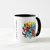 "Glück und Spaß" Tasse (VorderseiteRechts)