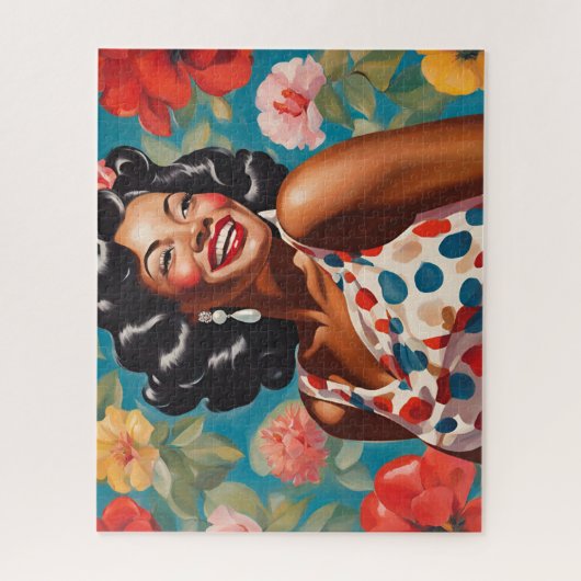 Glück unter den Blume Puzzle (Vertikal)