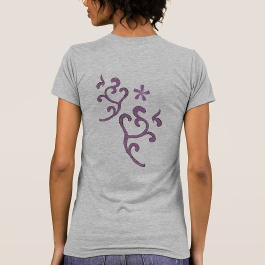 Glück, Vernunft, Kreativität T-Shirt (Rückseite)