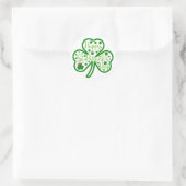 Glück Vibes - Happy St. Patrick’s Day! 🍀 ✨ Runder Aufkleber (Tasche)