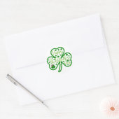 Glück Vibes - Happy St. Patrick’s Day! 🍀 ✨ Runder Aufkleber (Umschlag)