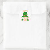 Glück Vibes - Happy St. Patrick’s Day! 🍀 ✨ Runder Aufkleber (Tasche)