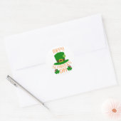 Glück Vibes - Happy St. Patrick’s Day! 🍀 ✨ Runder Aufkleber (Umschlag)