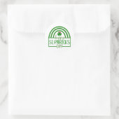 Glück Vibes - Happy St. Patrick’s Day! 🍀 ✨ Runder Aufkleber (Tasche)