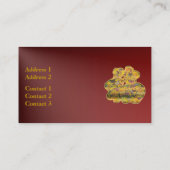 Glück-Visitenkarte Visitenkarte (Rückseite)