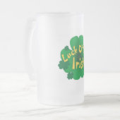 Glück-von-d-irisch Mattglas Bierglas (Vorderseite Links)