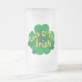 Glück-von-d-irisch Mattglas Bierglas (Mittel)