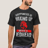 Glück Wecke mit einem Redhead _2 auf T-Shirt (Vorderseite)