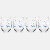 Glück Weinglas Ohne Stiel (Vorderseite)