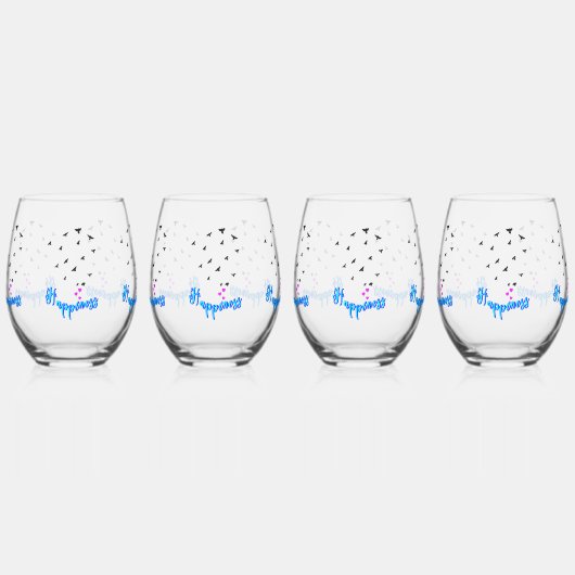 Glück Weinglas Ohne Stiel (Links)