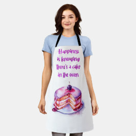 Glück weiß, dass im Ofen ein Kuchen ist Schürze