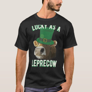 Glück wie ein Leprecow Süße Kuh Leprechaun Mash-Up T-Shirt
