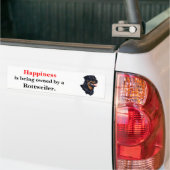Glück wird durch ein Rottweiler besessen Autoaufkleber (Auf Lkw)