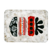 Glück zählt Kühlschrank Magnet Abstrakte Kunst (Horizontal)