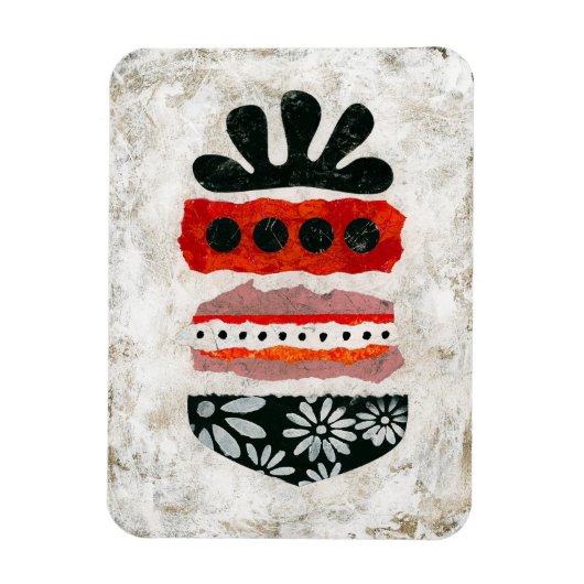 Glück zählt Kühlschrank Magnet Abstrakte Kunst (Vertikal)