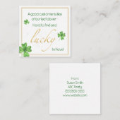 Glück zum St. Patrick's Day Mitteilungskarte (Vorne/Hinten)