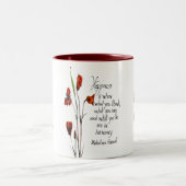 Glück Zweifarbige Tasse (Mittel)