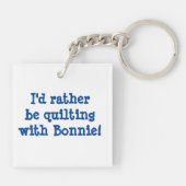 Glückdoppeltes versah Schlüsselanhänger mit Seiten (Rückseite)