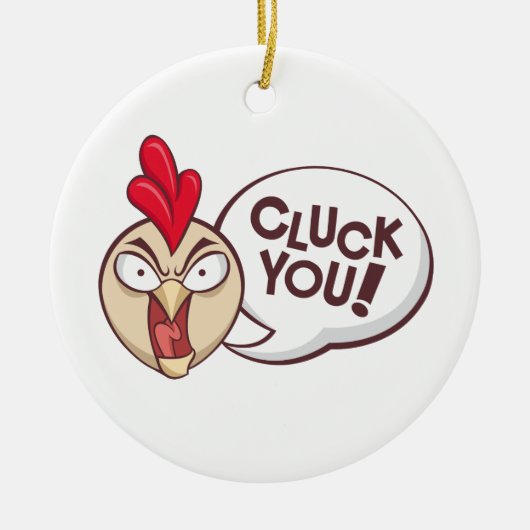 Gluckern Sie! Keramik Ornament (Vorne)