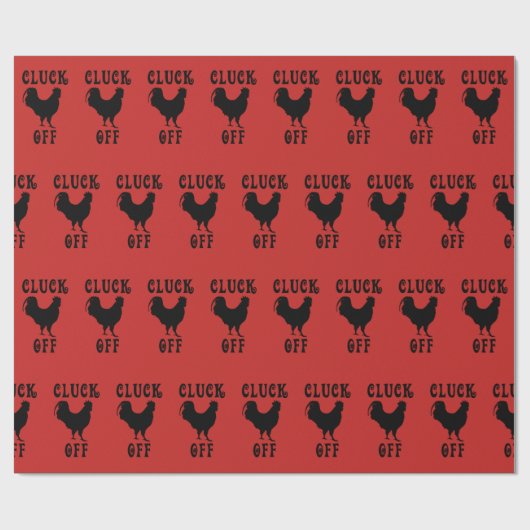 Gluckern weg vom Huhn Geschenkpapier (Flach)