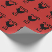 Gluckern weg vom Huhn Geschenkpapier (Ecke)