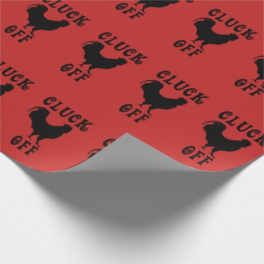 Gluckern weg vom Huhn Geschenkpapier (Ecke)