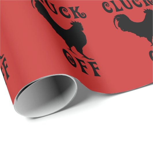 Gluckern weg vom Huhn Geschenkpapier (Rolleneckpunkt)