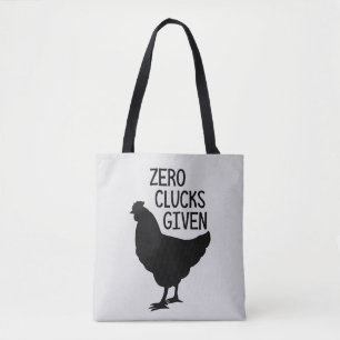 Gluckerne null lustiger Bauernhof-Huhn-Tasche Tasche
