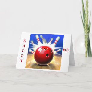 GLÜCKLICH ****10. GEBURTSTAG**** KARTE