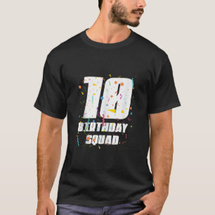 Glücklich 10. Geburtstag Squad glücklich 10 Jahre T-Shirt
