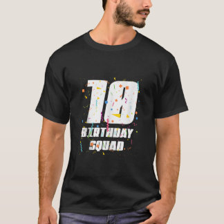 Glücklich 10. Geburtstag Squad glücklich 10 Jahre  T-Shirt