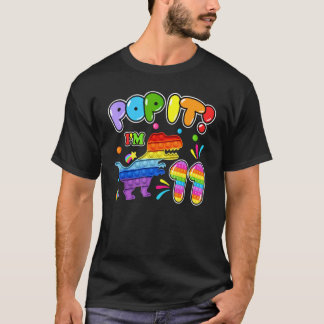 Glücklich 11. Pop Es Geburtstag Boy Dinosaur T Rex T-Shirt