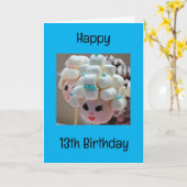 GLÜCKLICH "13. GEBURTSTAG" ZU EINEM SCHNELLEN JUNG KARTE (Gelbe Blume)