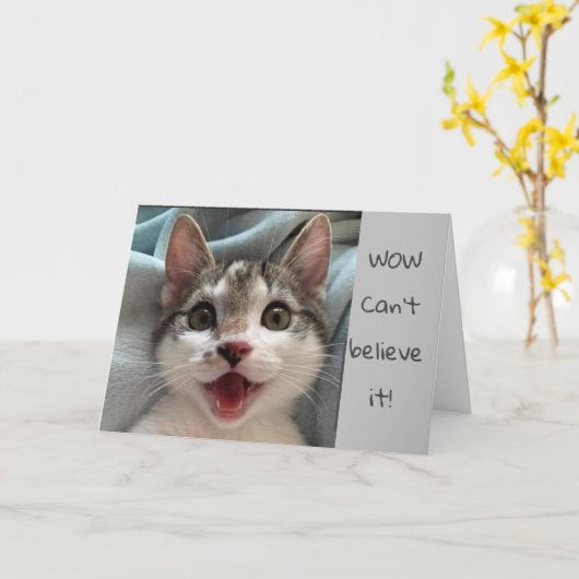 GLÜCKLICH **16.** GEBURTSTAG "WOW" KARTE (Gelbe Blume)