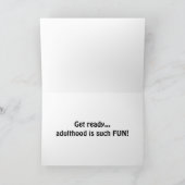 GLÜCKLICH **18.** ERWACHSENE IST SO VIEL "SPASS" KARTE (Innenseite)